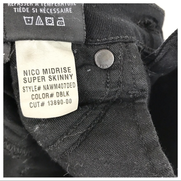 Hudson Nico Midrise Super Skinny Jeans Size 25 - Picture 16 of 16